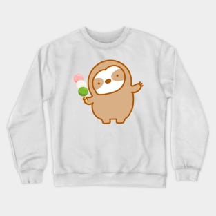 Cute Japanese Dango Sloth Crewneck Sweatshirt